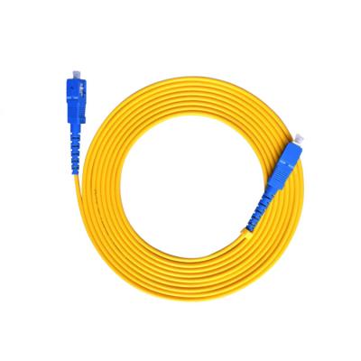 China Single Mode 9/125 Duplex SC UPC-SC UPC Fiber Optic Patch Cord for sale