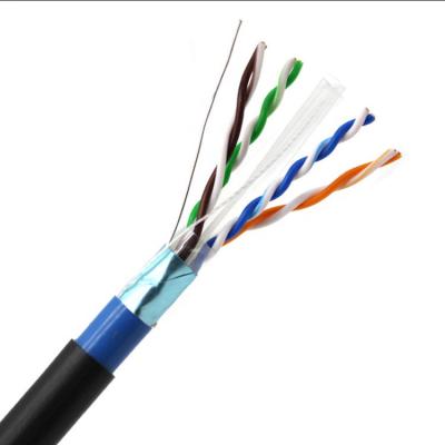 China Kabel van het de schede openlucht Zuivere Koper Cat6 Ethernet van FTP de Dubbele Te koop