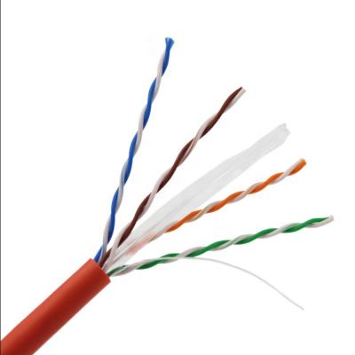 中国 純粋な銅のCU CCA 2pr 4pr 0.55mm屋内UTP Cat6ケーブル 販売のため