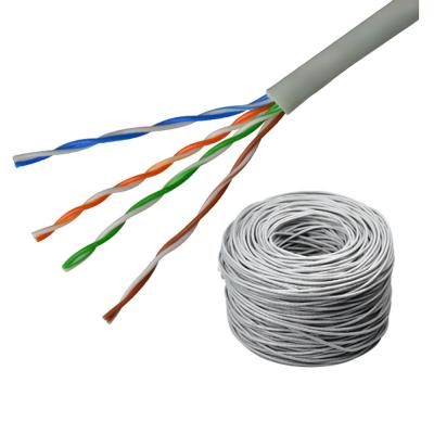 Chine petit pain UTP Cat5e Lan Cable Grey Color de réseau de 305M Cat 5 à vendre