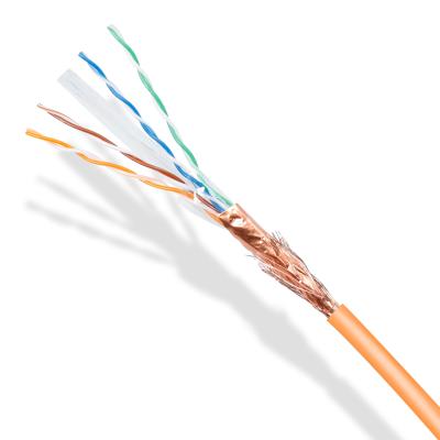 Chine Cat6 oranges Lan Cable 4 appareillent le boitier nu d'en cuivre ou d'accès de CCA 1000ft à vendre