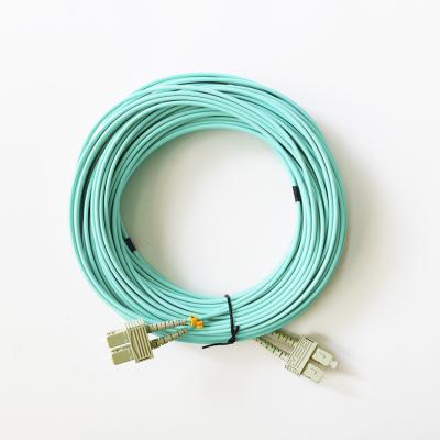 China Duplex SC / UPC MM OM3 2.0mm / 3.0mm Optical Fiber Patch Cord for sale