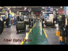 Flat Fiber Optic Cable GYFXTY 1000N 8 / 12 Core For Outdoor