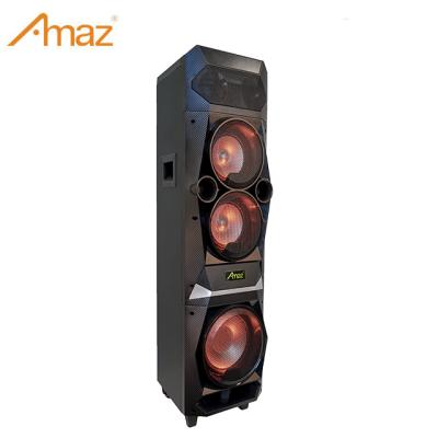 China No AMAZ Factory OEM Double 8 Inch 6 Inch Woofers Party Speaker With Light for sale