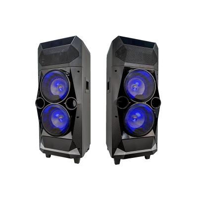 China No AMAZ Dual 6 Inch Portable Outdoor Karaoke Speaker Party Speakers With Led Light for sale