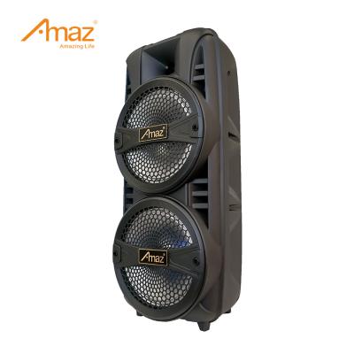 China No AMAZ Customizes ALA81 8 Inch Cheap Price OEM LED Light Dual Party Speakers for sale