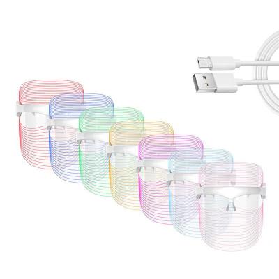 China Pigment Removal 2021 Radio Photon Therapy Light Treatment 7 Colors Led Mask Beauty Led Light Face Mask for sale