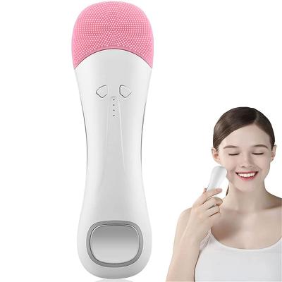 China Acne Treatment 3 In 1 Waterproof Sonic Vibration Ipx 7 Facial Cleansing Massager Sweep Electric Face Brush for sale