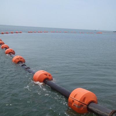 China Flexible sand discharge hdpe pipe DN500mm suction dredger hdpe pipe with flange for sale