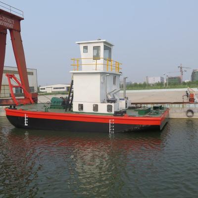 China Multi-function work boat with 2 tons hydraulic crane provide maintenance services to ships for sale