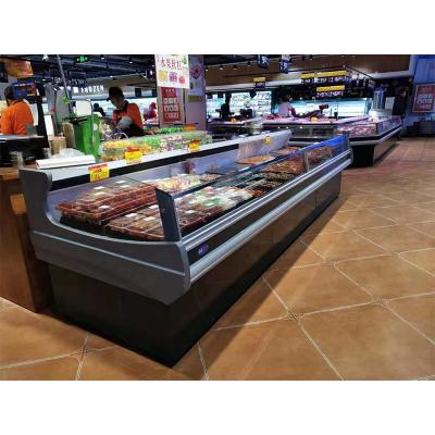 China Open Type Commercial Display Meat Fridge Display Cooler Small Fish Display Single-temperature Butcher Shop Fridge for sale