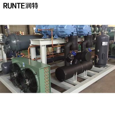 China High Efficiency Cold Room Single Or Parallel Refrigeration Equipment Stand Unit Silent Air Compressor for sale