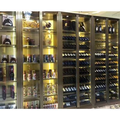 China Hotel Stainless Steel Heat Insulation Layer Integrated Wine Fridge for sale