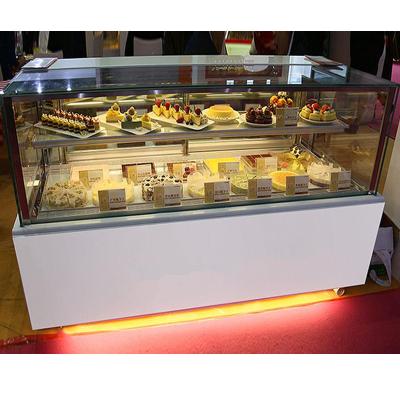 China Single-Temperature Upright Supermarket Cake Cabinet Cake Fridge With Front Door for sale