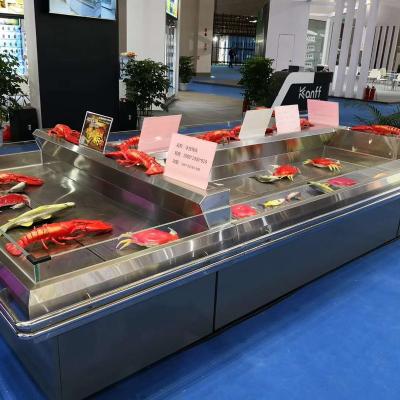 China Single-temperature Ice Table For Seafood Fish Display Case Fish Fridge for sale