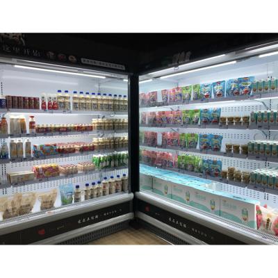 China Single-temperature vegetable and fruit display cooler/open refrigerator/display refrigerator with spray system for sale