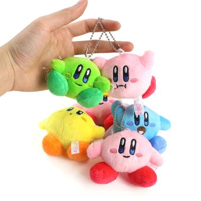 China Plush Toy 8cm 6styles Kirby Stuffed Plush Toys Dolls Cute With Key Chain Pendants Kirby Plush Backpack Gifts for sale