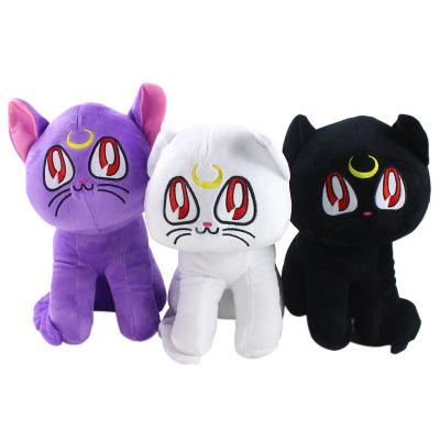 China 28cm Amine Luna Cat Plush Toys Animal Stuffed Plush Dolls Birthday Gift For Children for sale