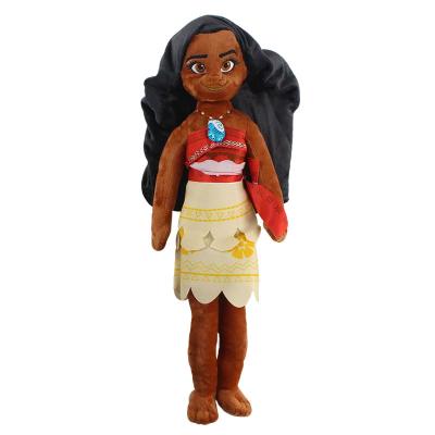 China 50cm Moana Princess Plush Cartoon Doll Toy Maui Head Stuffed Plush Toy Christmas Gift For Kids Children for sale