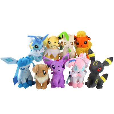 China 17-25cm Eevee Espeon Plush Toy Umbreon Jolteon Glaceon Vaporeon Flareon Leafeon Stuffed Plush Doll Toy Gifts For Kids for sale