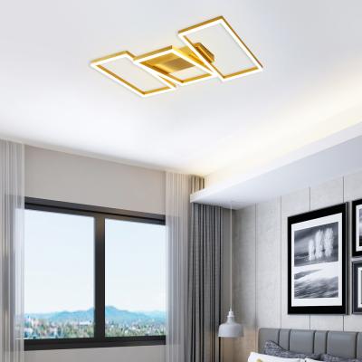 China Modern Decorative Indoor Lighting Gold Ceiling Lamp Contemporary Modern Luxury Led Indoor Ceiling Lights Fixtures for sale