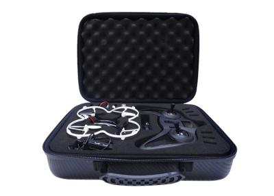 China Hard Eva Case Black Carbon Fiber PU Fabric Waterproof Mini Drone Bag 32*23*8 cm for sale