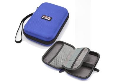 China Blue Nylon EVA Tool Case With Insert And Elastic Bands For Electronic Devices for sale