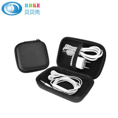 China Black Hard EVA Case For Earbud And USB Cables / EVA Earphone Case for sale