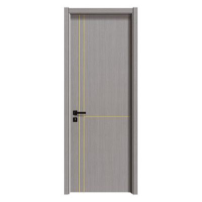 China 2021 Hotel Product Trends Modern Bedroom Soundproof Interior Waterproof Door Solid Interior Wood Door for sale