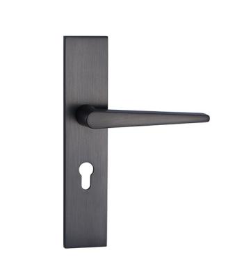 China Modern it is worth buying modern and fashionable household zinc alloy material black wood doors and windows door handles for sale