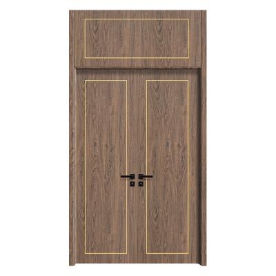 China Directly Operated Modern Light Luxury Solid Wood Bedroom Eco-Friendly Compound Door Soundproof Door for sale