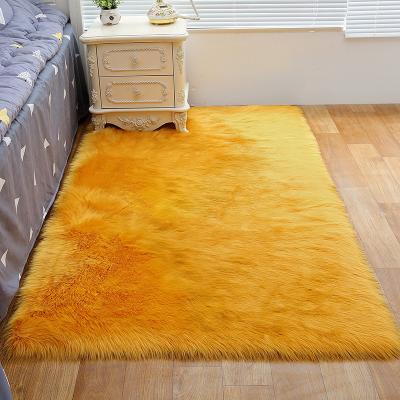 China Wholesale Washable Bedroom Bedside Living Room Soft Plush Nordic Fur Flooring Rug Blanket for sale