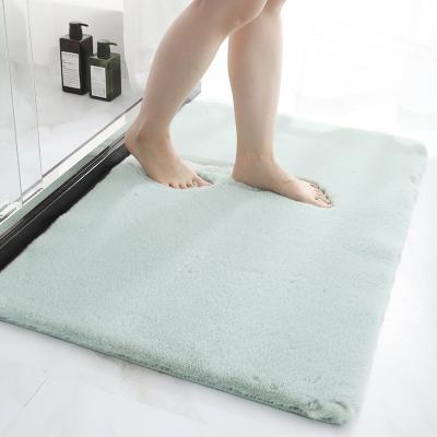 China Wholesale Washable Cheapest Art Imitation Big Fluffy Faux Rabbit Fur Bedroom Long Pile Rug Hair Blanket for sale