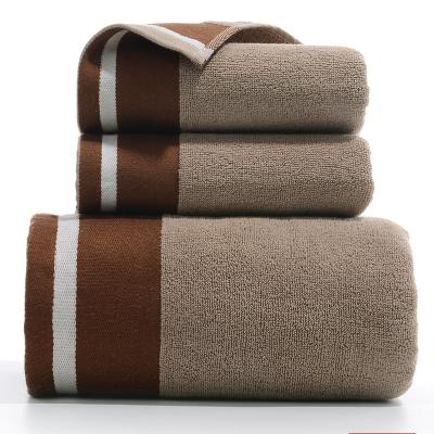 China Customized Size Hypoallergenic Bath Towel Towel Set White 100% Cotton Hand Bath Face Towels for sale