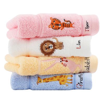 China Hypoallergenic Good Quality Carbon Fiber Face Towel Animal Bamboo Towel For Bath Room Beach for sale