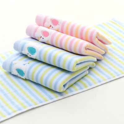 China Hot Sale High Quality Custom Safe Embroidery Child Face Set Kids Baby Face And Hand Towel Soft for sale