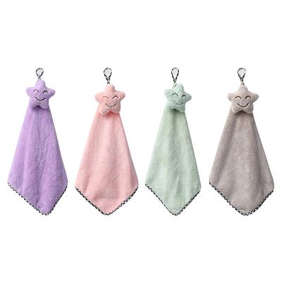 China QUICK DRY fine quality fabric cotton microfiber hand dry towel kitchen towel for sale