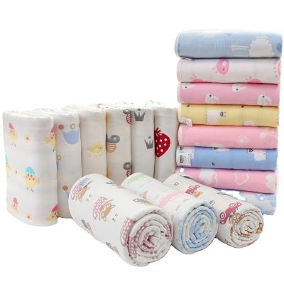 China Natural Muslin Child Safe Washcloths Baby Cotton Baby Wipes Face Towel Soft Newborn Baby Shower Safe Gifts for sale