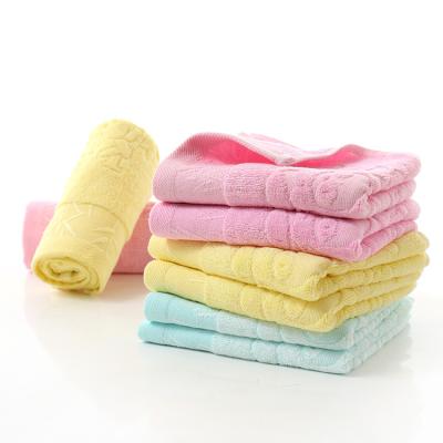 China Custom Made Bamboo Organic Face Towel Safe For Wash Cloth Baby Kid Children for sale