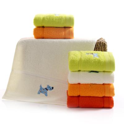 China Child Safe Wholesale Face Towels Set Of China High Quality Cotton Baby Face Towel for sale