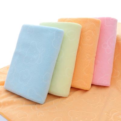 China Small Super Soft Bamboo Face Towel Safe For Kids Face Towel 30 x 30cm Baby Face Towel for sale