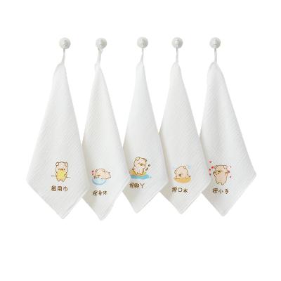 China Child Safe Muslin Burp Cloths Baby Muslin Washcloths 100% Cotton Baby Burp Baby Soft Newborn Face Towel for sale