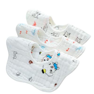 China Washable Unique Hot Sale Cotton Design Baby Bib Reversible Waterproof Baby Bibs for sale