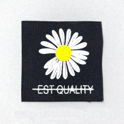 China 3D Customize Flower 3D PVC Patch Daisy Patch For Garment / Clothes Bag And Hat for sale