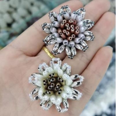 China 2021 New Arrival Handmade Fashion Handmade Beads Applique Accessories For Shoes for sale