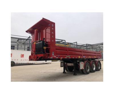 China Truck Trailer Wholesales New Design High Quality Cargo Transport Semi Truck Rear Dump Trailer for sale