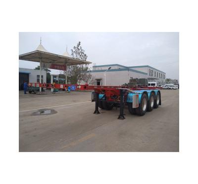 China Unique Truck Haul Truck Guaranteed Quality Design Frame Semi Container Skeleton Trailer for sale