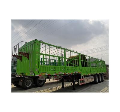 China Hot Sales Transport Truck Barrier Grate Semi Trailer Truck Trailer Professional Manufacture for sale