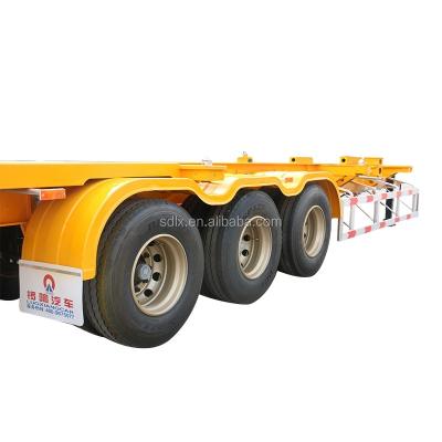 China Truck Trailer 40FT Skeleton Truck Container Trailer Cargo Semi Trailer for sale