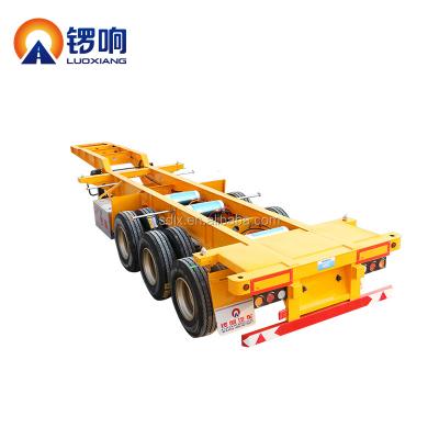 China Truck Trailer Skeleton Shandong Automobile Container Semi Trailer 40FT With 3 Axles for sale